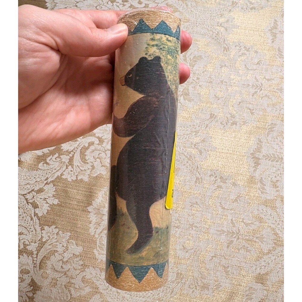 Vintage Wallpaper Border Folk Art Bear Country Farmhouse Imperial USA Made 5 yrd